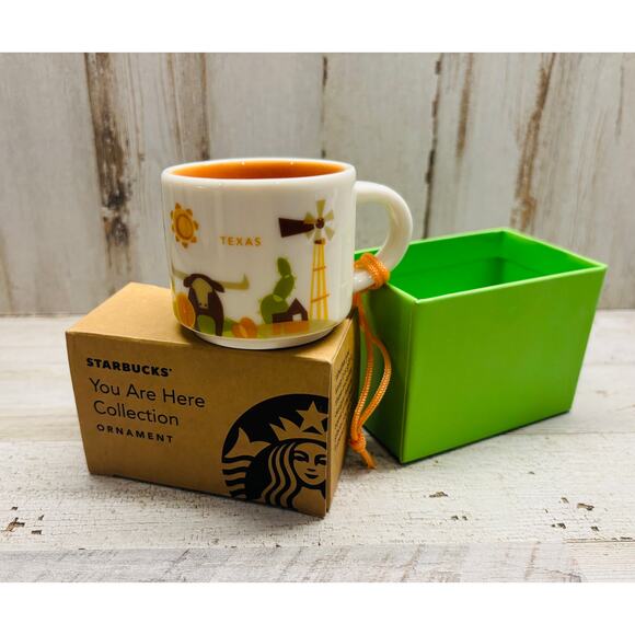 2oz Starbucks Demi Cup Ornament TEXAS You Are Here Collection mug coffee NEW - Picture 1 of 2